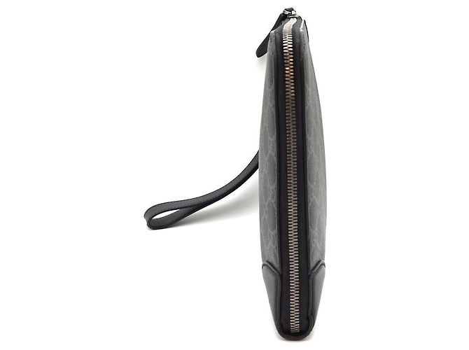 Gucci Borsa Clutch con Zip Supreme Black Nero - vista 3
