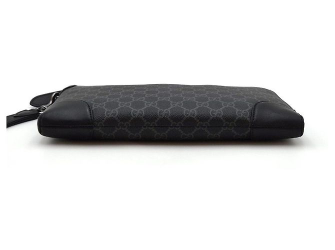 Gucci Borsa Clutch con Zip Supreme Black Nero - vista 8