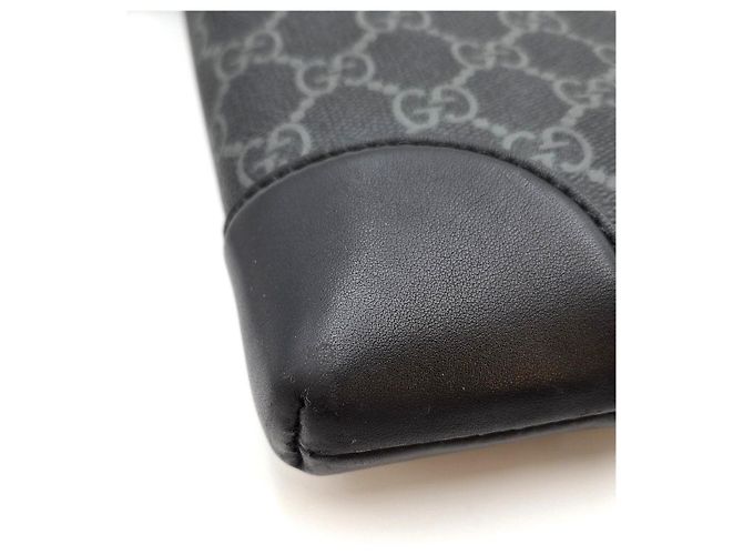 Gucci Borsa Clutch con Zip Supreme Black Nero - vista 9