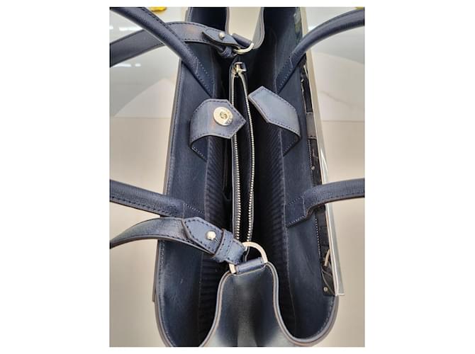 Fendi Borsa a spalla Tote Medium Navy Blu - vista 12