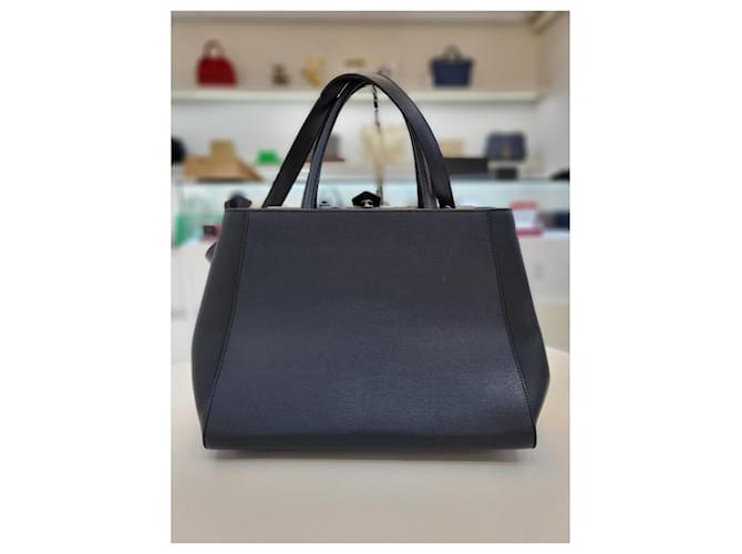 Fendi Borsa a spalla Tote Medium Navy Blu - vista 6