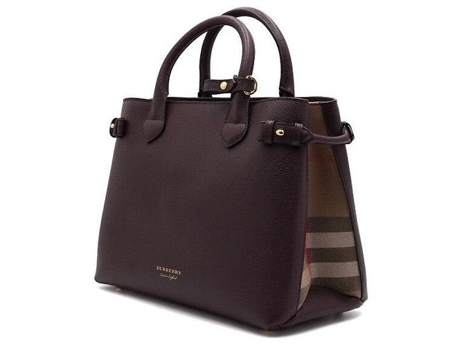 Burberry Bolso Tote y Bolso de Hombro House Check Derby Banner Medium - vista 2