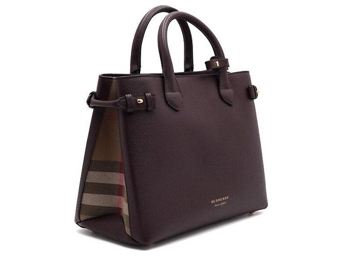 Burberry Bolso Tote y Bolso de Hombro House Check Derby Banner Medium - vista 3