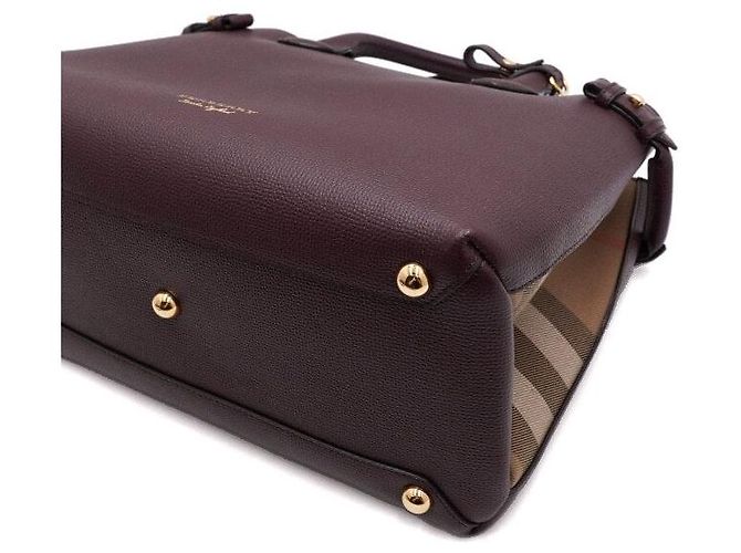 Burberry Bolso Tote y Bolso de Hombro House Check Derby Banner Medium - vista 7