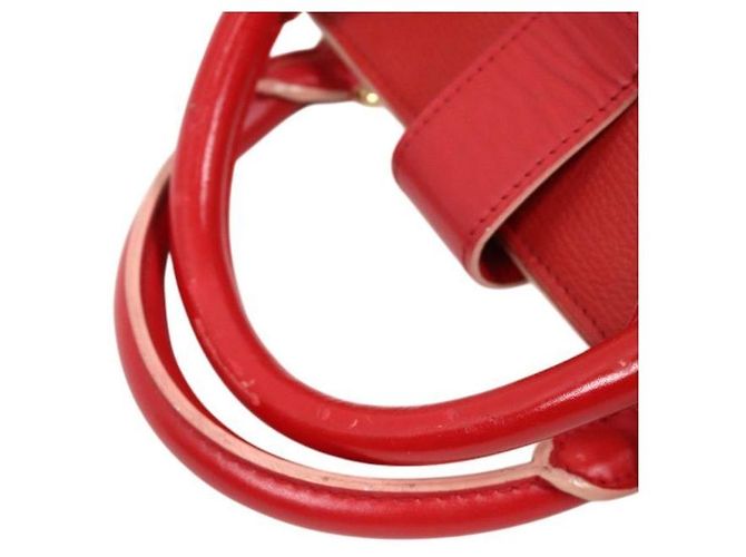 Louis Vuitton Borsa Tote Red PM Repanoo Rosso - vista 6