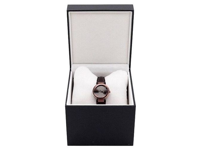 Gucci Relógio Feminino Interlocking Collection em Couro Castanho com Quartzo - vista 10