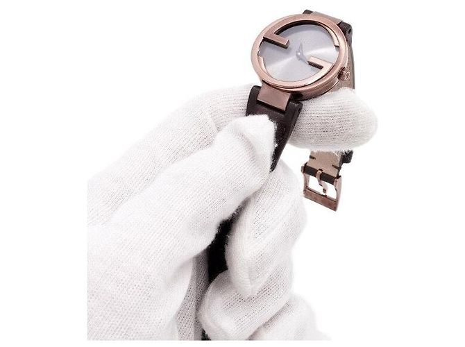 Gucci Relógio Feminino Interlocking Collection em Couro Castanho com Quartzo - vista 7