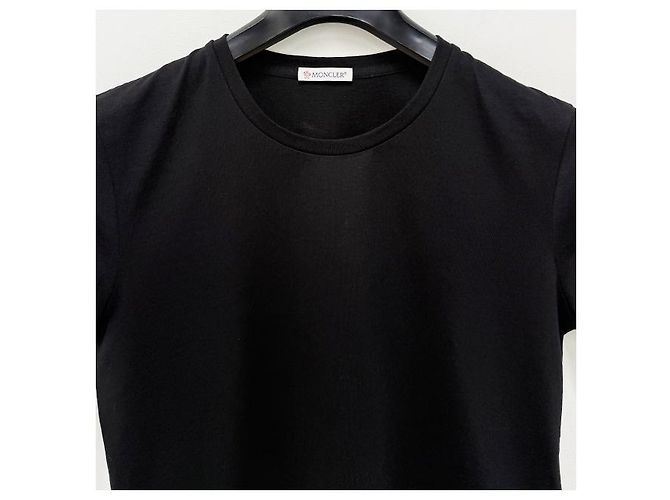 Moncler T-Shirt aus Baumwolljersey mit Logo-Patch Schwarz - Ansicht 11