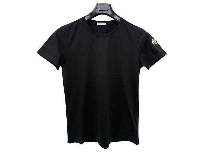 Moncler T-Shirt aus Baumwolljersey mit Logo-Patch Schwarz - Ansicht 9