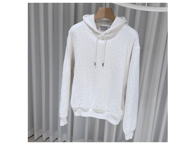 Dior Oblique Terry Hoodie White B-Grade XL Weiß - Ansicht 2