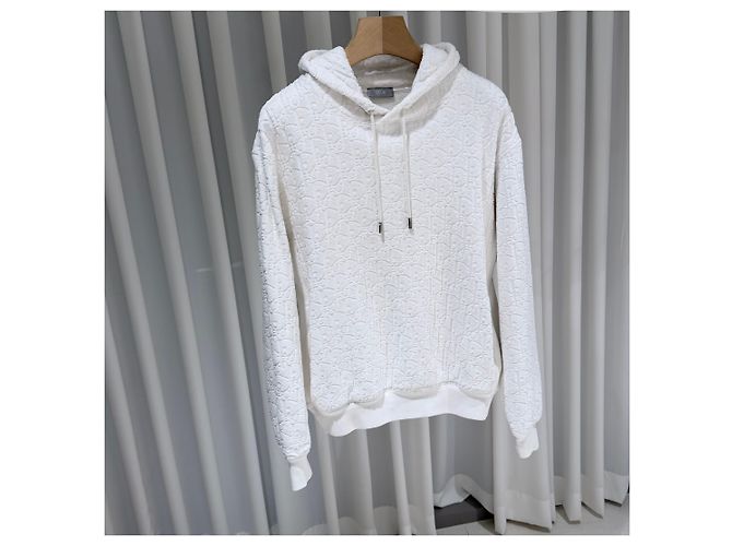 Dior Oblique Terry Hoodie White B-Grade XL Weiß - Ansicht 3