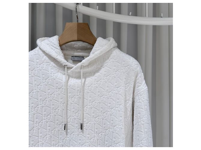 Dior Oblique Terry Hoodie White B-Grade XL Weiß - Ansicht 4