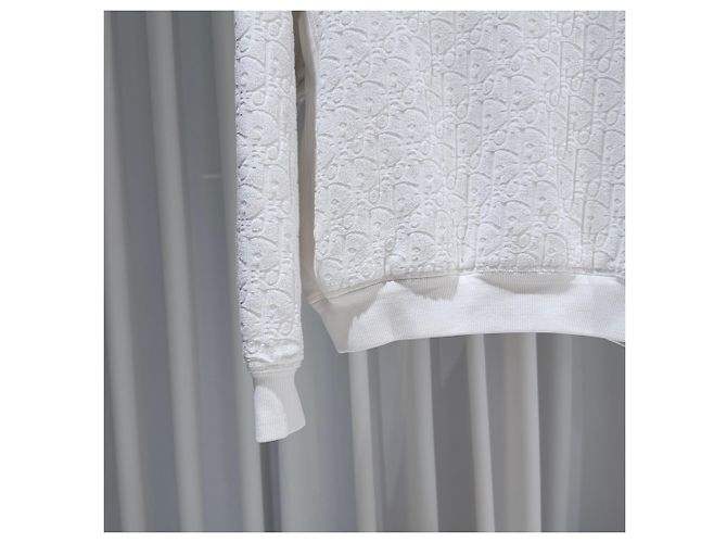 Dior Oblique Terry Hoodie White B-Grade XL Weiß - Ansicht 5