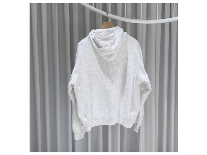 Dior Oblique Terry Hoodie White B-Grade XL Weiß - Ansicht 7