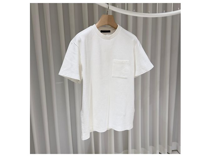 Louis Vuitton Monogram Pique Kurzarm T-Shirt White Weiß - Ansicht 3