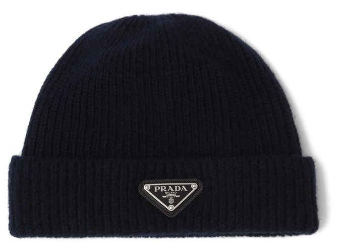 Gorro de cashmere Prada preto - vista 2