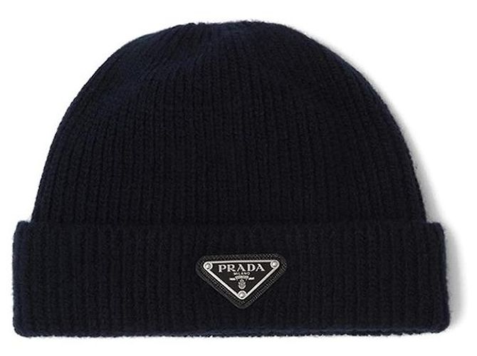 Gorro de cashmere Prada preto - vista 4