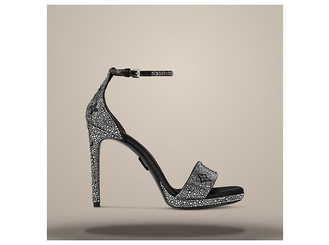 Louis Vuitton Sandali con zeppa Gala Black Nero - vista 3