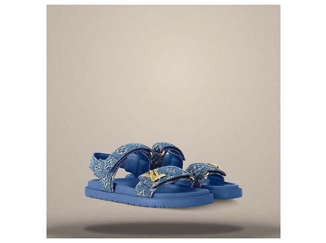 Louis Vuitton Sandali bassi comfort Sunset Blue - vista 2