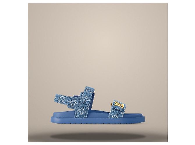 Louis Vuitton Sandali bassi comfort Sunset Blue - vista 3