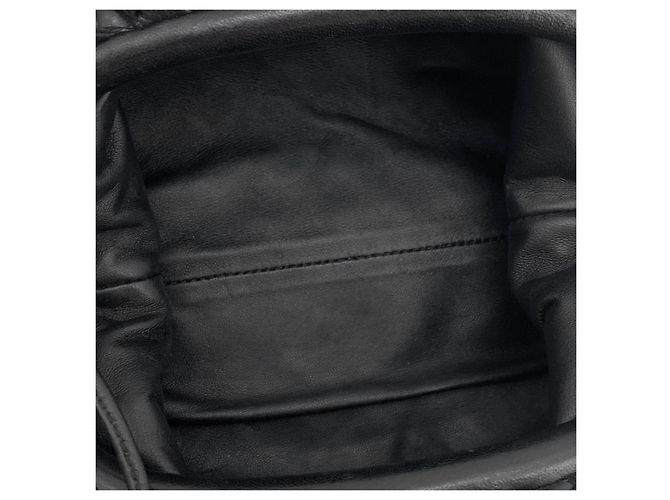 Bottega Veneta Mini Borsa Dumpling Intrecciata Nero - vista 14