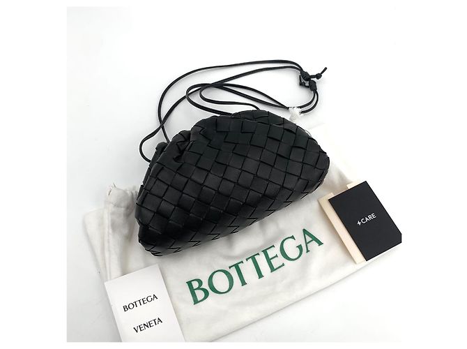 Bottega Veneta Mini Borsa Dumpling Intrecciata Nero - vista 8