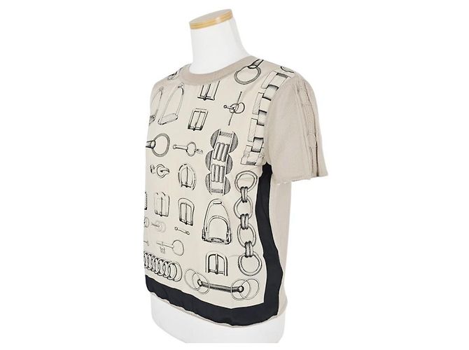 Hermès Kurzarm-Pullover für Damen aus Strick Braun - Ansicht 5