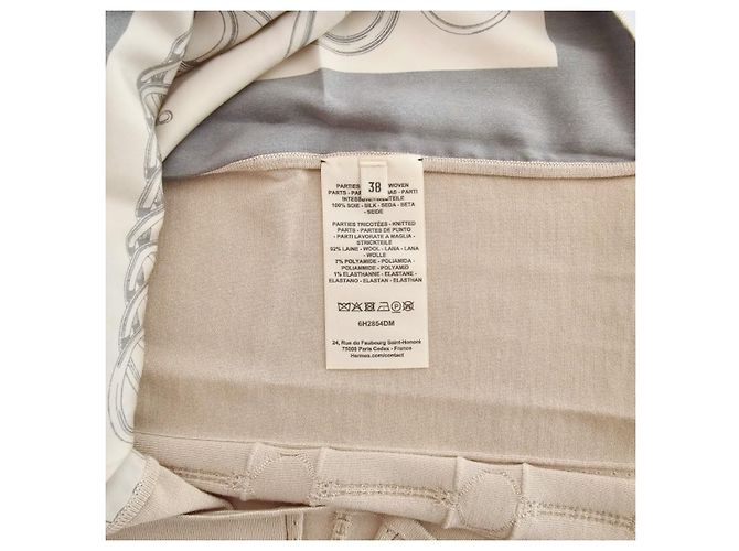 Hermès Kurzarm-Pullover für Damen aus Strick Braun - Ansicht 6