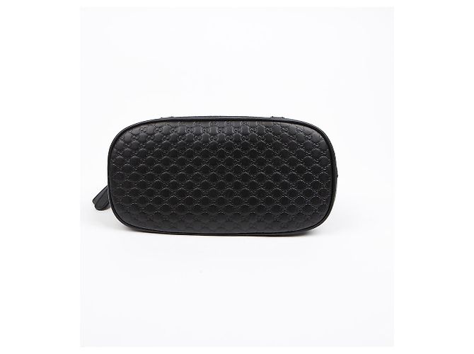 Gucci Mini Borsa Tote Dome in Pelle Microshima Nera Nero - vista 5