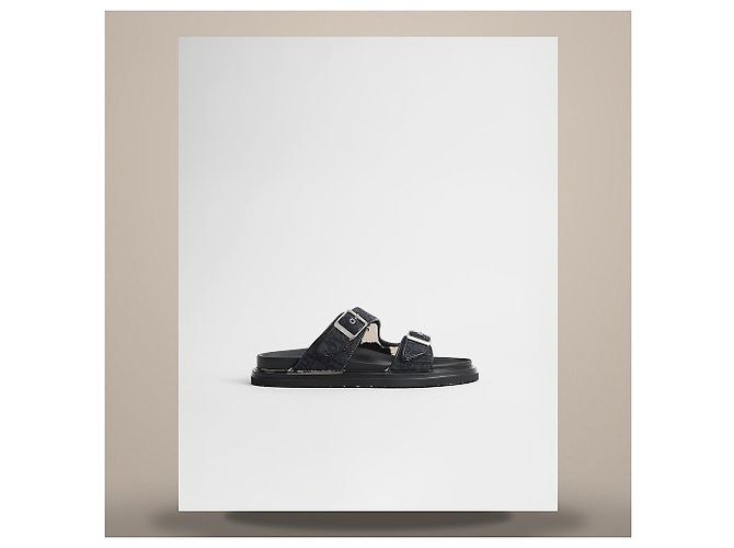 Dior Sandali Aqua Black Oblique Jacquard - vista 2