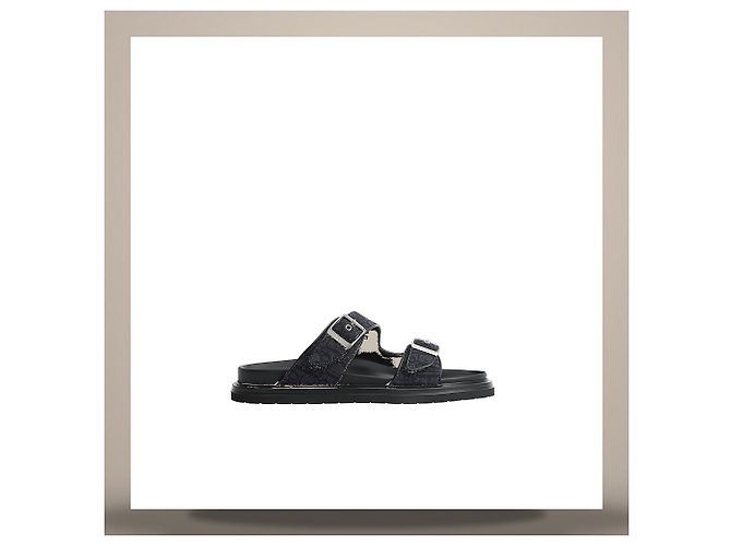 Dior Sandali Aqua Black Oblique Jacquard - vista 3
