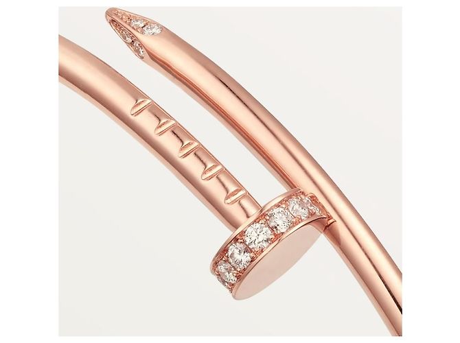 Cartier Bracciale Juste un Clou Small Semi Pavé Rose Gold Rosa - vista 10