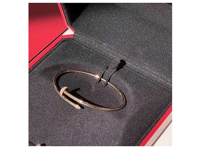 Cartier Bracciale Juste un Clou Small Semi Pavé Rose Gold Rosa - vista 3