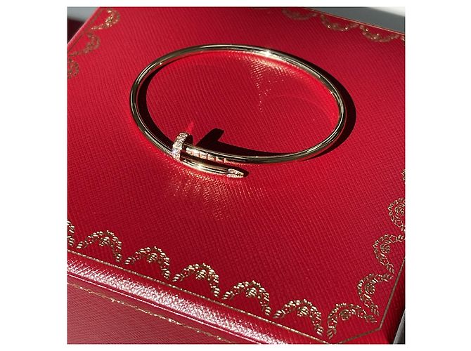Cartier Bracciale Juste un Clou Small Semi Pavé Rose Gold Rosa - vista 7