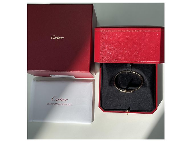 Cartier Bracciale Juste un Clou Small Semi Pavé Rose Gold Rosa - vista 8