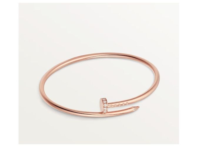 Cartier Bracciale Juste un Clou Small Semi Pavé Rose Gold Rosa - vista 9
