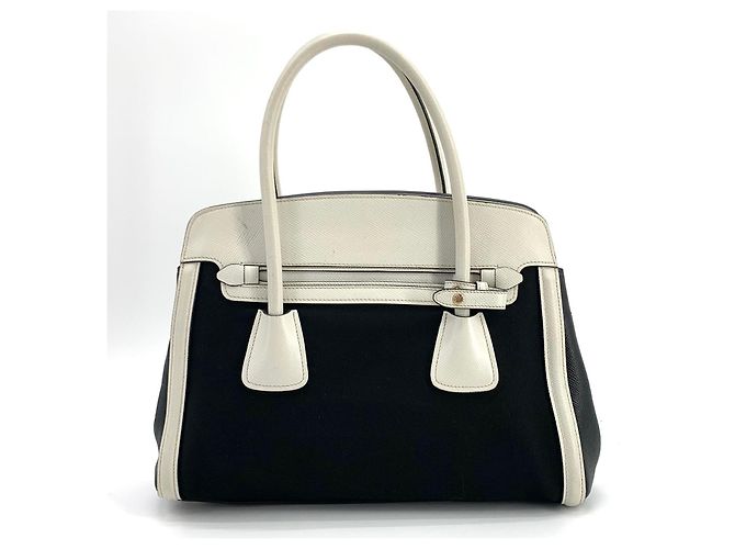 Prada Saffiano Canvas Tote Bag Weiß - Ansicht 3