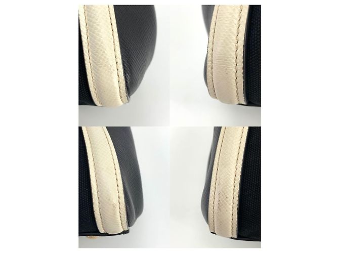 Prada Saffiano Canvas Tote Bag Weiß - Ansicht 9