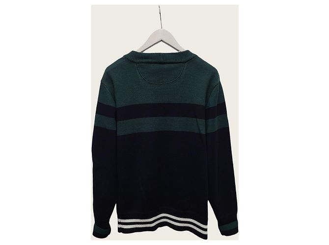 Valentino Baumwollcardigan in Navy Green mit besticktem LOGO-Patch Blau - Ansicht 4
