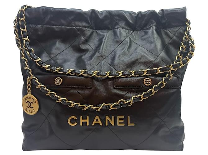 Chanel Black Gold Two-Pocket Small Nero - vista 2