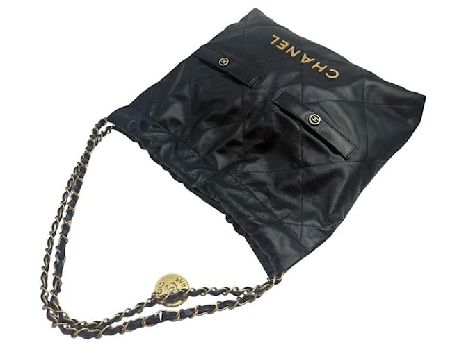 Chanel Black Gold Two-Pocket Small Nero - vista 6