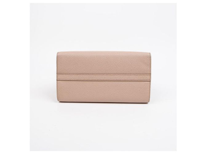 Prada Borsa Tote piccola Monochrome in pelle Saffiano Rosa - vista 7