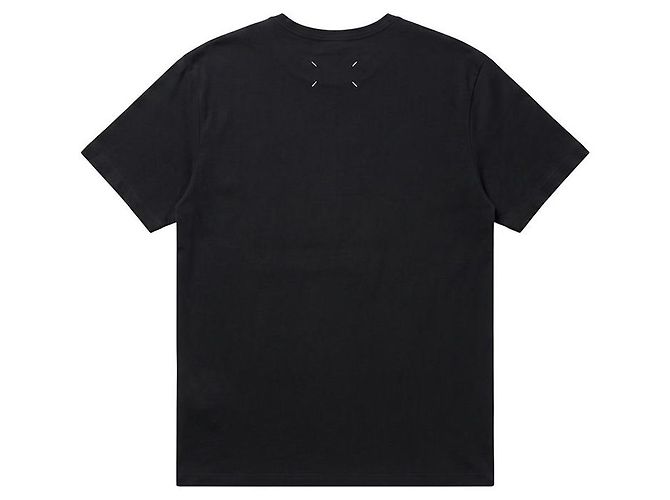 Maison Martin Margiela Schwarzes Logo-T-Shirt für Herren - Ansicht 2