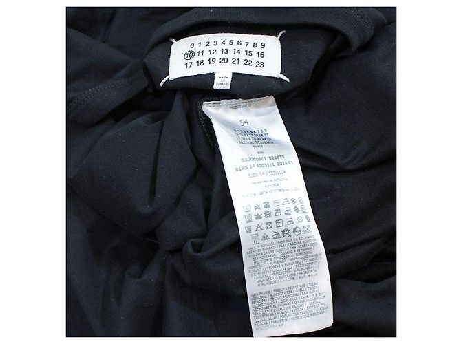 Maison Martin Margiela Schwarzes Logo-T-Shirt für Herren - Ansicht 3