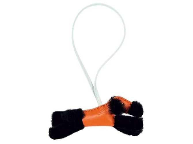 Hermès Buddy Bag Charm Terracotta Wool Milo Bag Accessory Peppermint Verde - vista 4