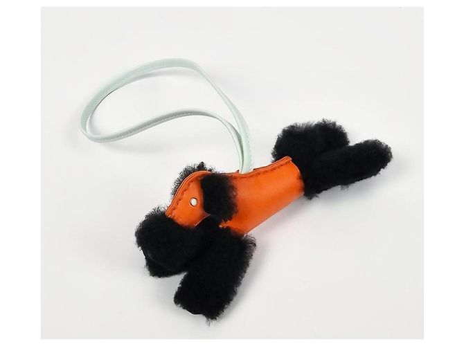 Hermès Buddy Bag Charm Terracotta Wool Milo Bag Accessory Peppermint Verde - vista 5