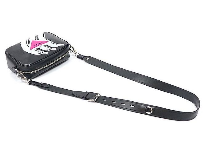 Prada Borsa a tracolla Camera in vitello City Black con stampa banana Nero - vista 3