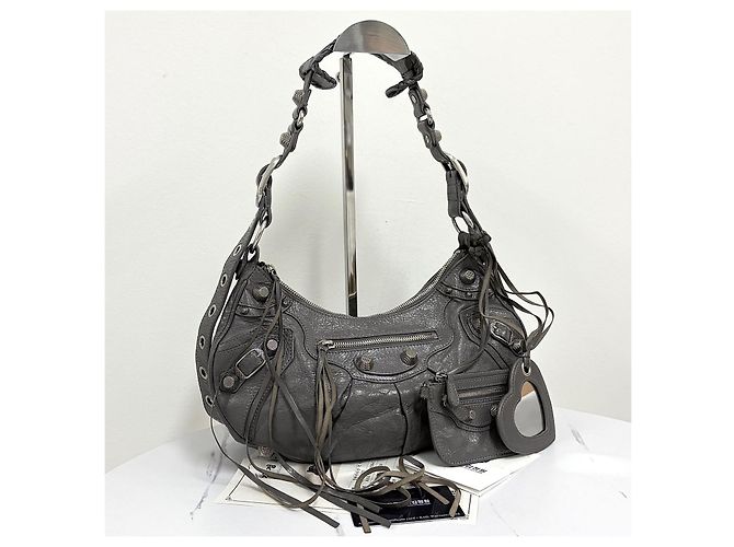 Balenciaga Borsa a tracolla Le Cagole Small Marrone - vista 4