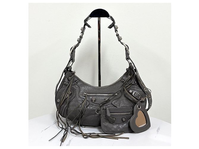 Balenciaga Borsa a tracolla Le Cagole Small Marrone - vista 6