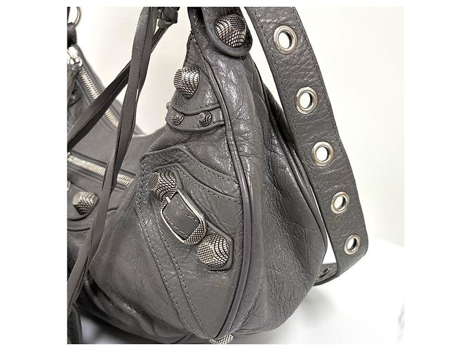 Balenciaga Borsa a tracolla Le Cagole Small Marrone - vista 8